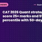 CAT 2026 Quant strategy: score 25+ marks and 95+ percentile with 50-day plan