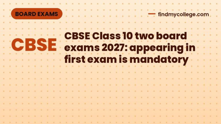 CBSE Class 10 two board exams 2027: appearing in first exam is mandatory