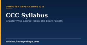 CCC Syllabus: Chapter-Wise Course Topics and Exam Pattern