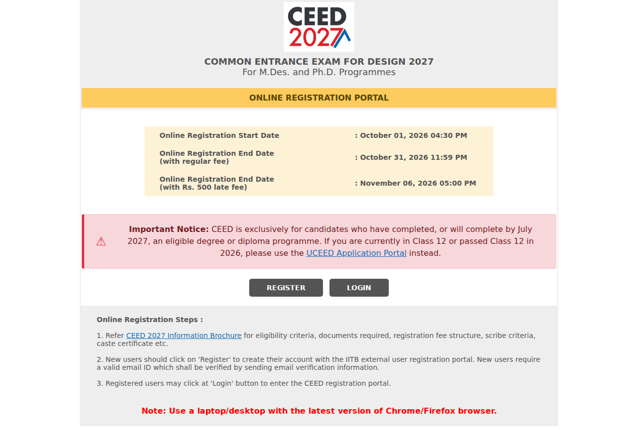 Official notification screenshot