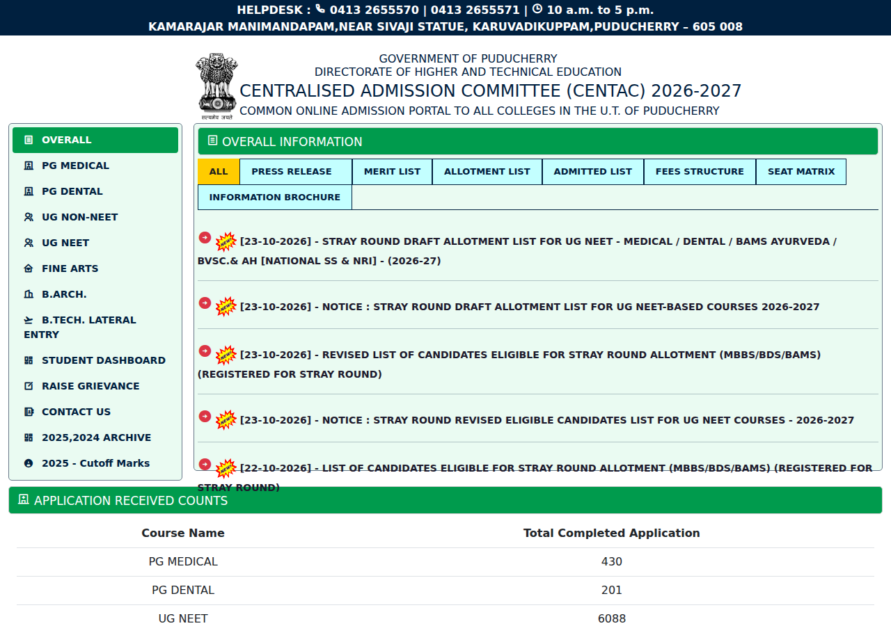 centacpuducherry.in homepage