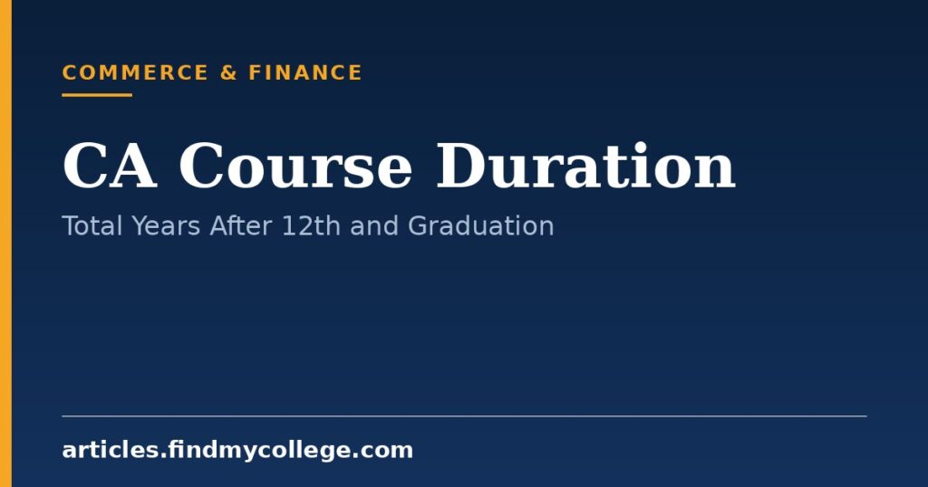 CA Course Duration: Years Required After 12th and Graduation