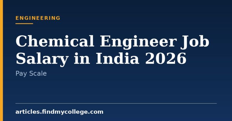 Chemical Engineer Job Salary in India 2026: Experience Breakdown