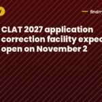 CLAT 2027 application correction facility expected to open on November 2