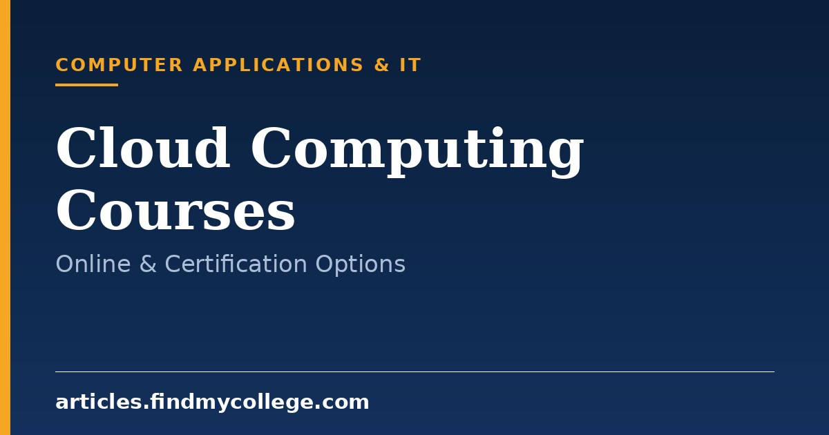Cloud Computing Courses: Types, Certifications and Online Options