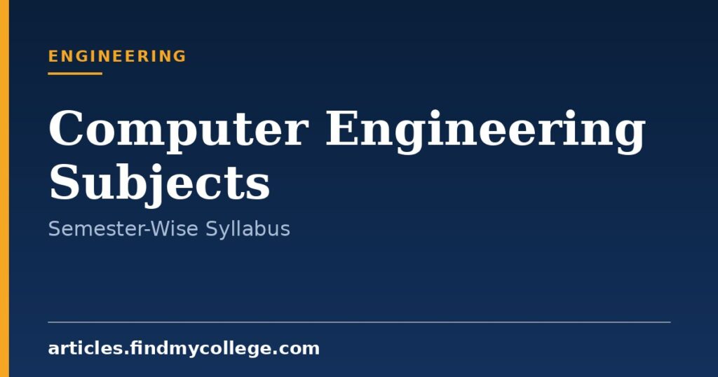 Computer Engineering Subjects: Semester-Wise Syllabus Details