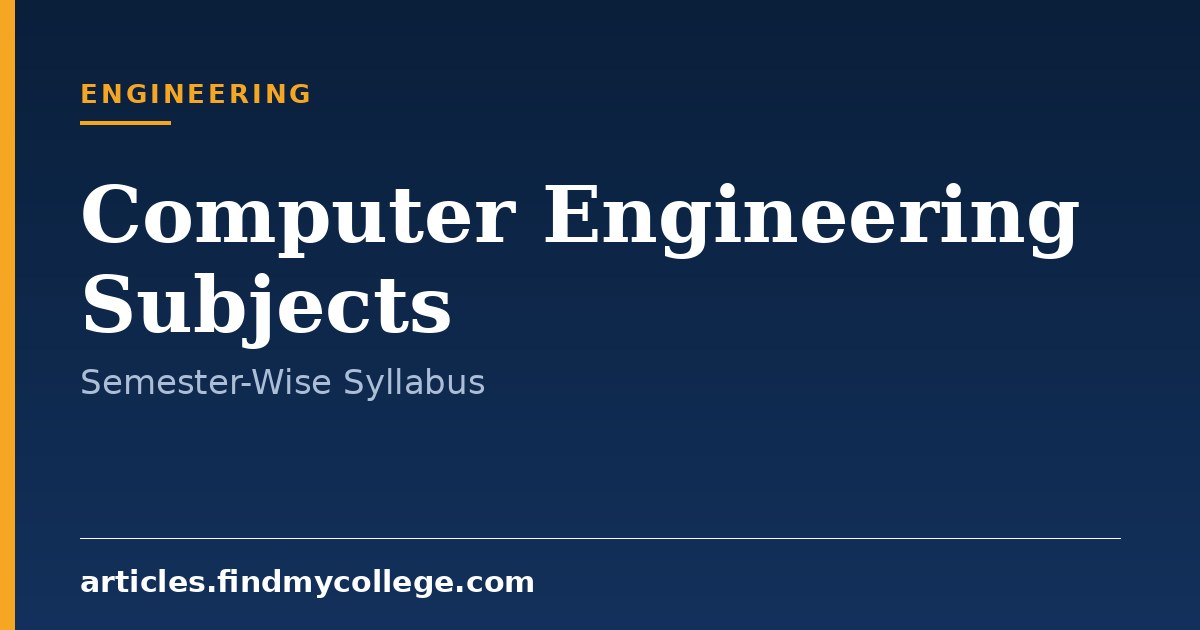 Computer Engineering Subjects: Semester-Wise Syllabus Details
