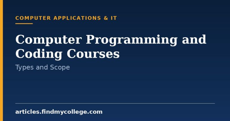 Computer Programming and Coding Courses: Types and Scope