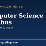 Computer Science Syllabus: Core Subjects and Semester Modules