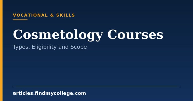 Cosmetology Courses: Types, Eligibility and Career Options