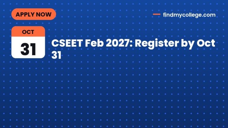 CSEET Feb 2027: Register by Oct 31