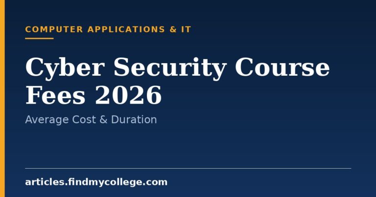 Cyber Security Course Fees 2026: Average Cost and Duration