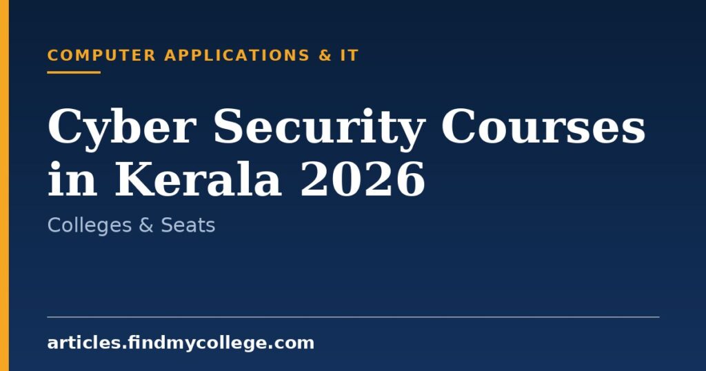 Cyber Security Courses in Kerala 2026: Top Colleges and Fees