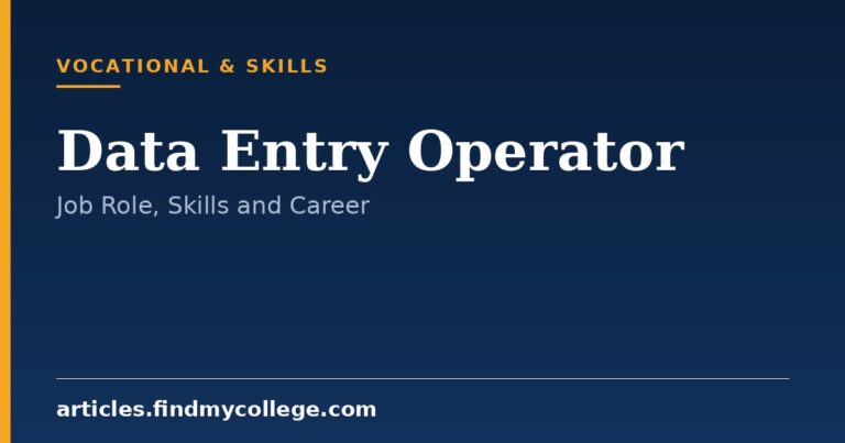 Data Entry Operator: Job Role, Key Skills and Career Scope
