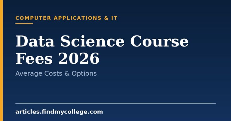 Data Science Course Fees in India 2026: Average Costs & Options