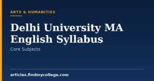 Delhi University MA English Syllabus: Semester-Wise Electives