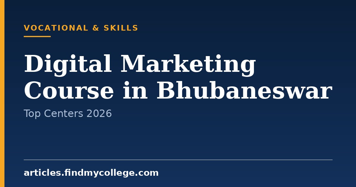Digital Marketing Course in Bhubaneswar: Fee and Training 2026