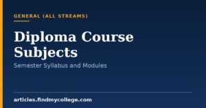 Diploma Course Subjects and Semester Wise Syllabus Overview