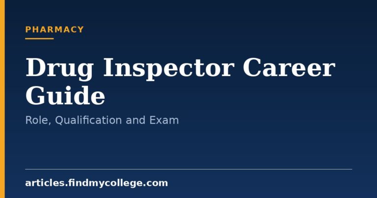 Drug Inspector Career: Eligibility, Exam Pattern and Selection Process