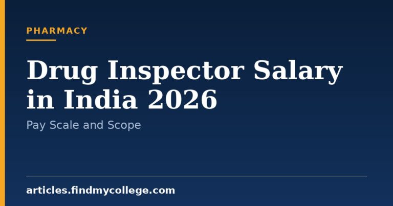 Drug Inspector Salary in India 2026: Pay Scale, Grades and Allowances