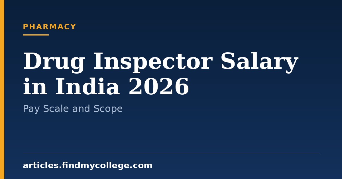 Drug Inspector Salary in India 2026: Pay Scale, Grades and Allowances