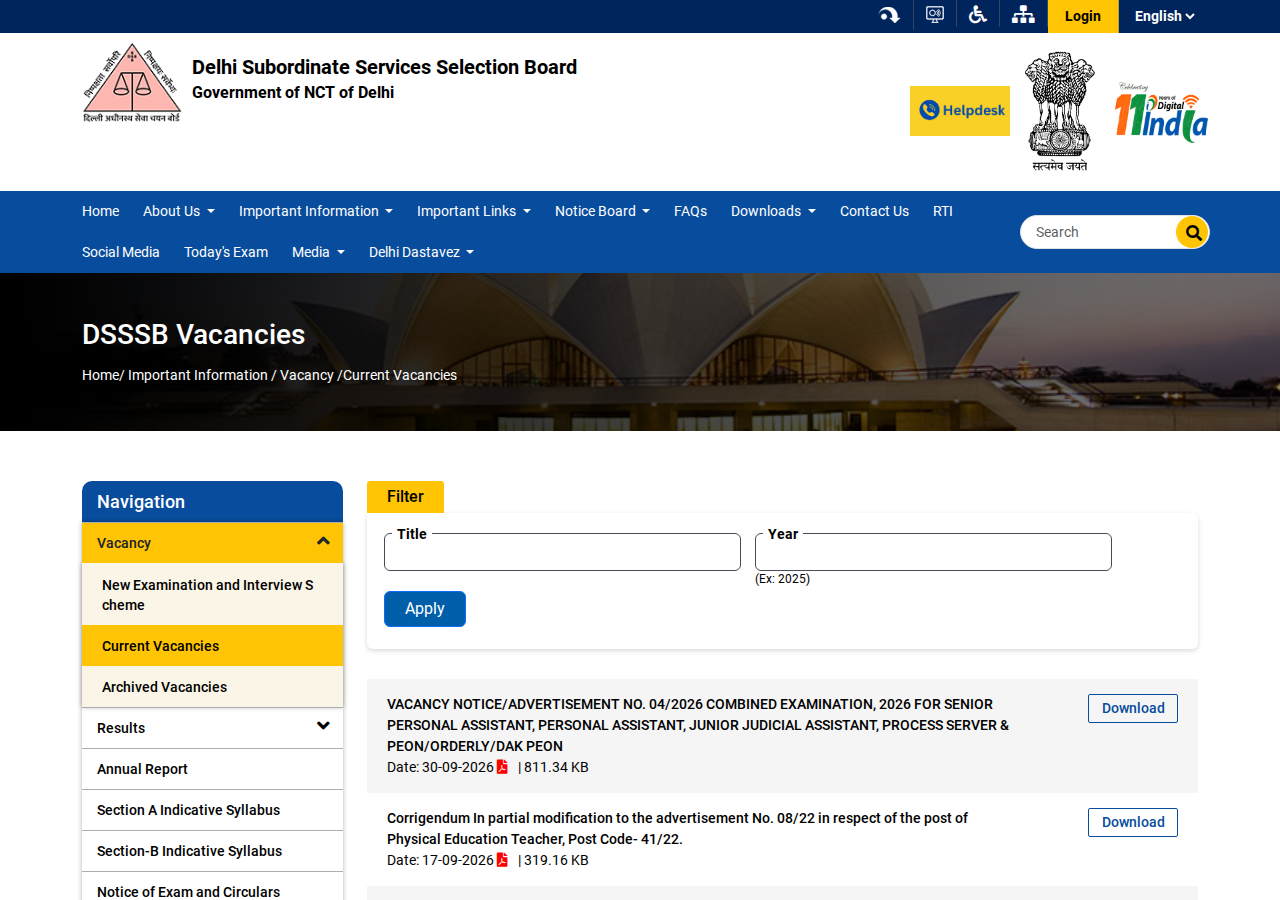 Official notification screenshot