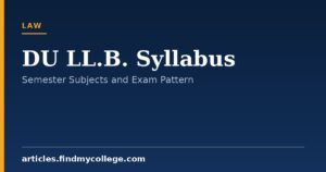 DU LL.B. Syllabus: Semester-Wise Subject Scheme and Pattern