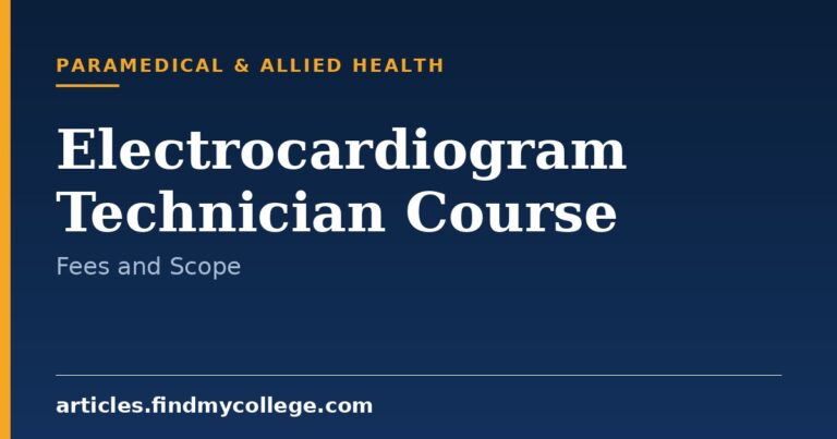 Electrocardiogram Technician Course: Eligibility, Duration, and Jobs