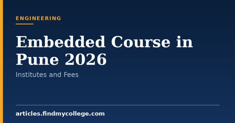 Embedded Course in Pune 2026: Top Training Institutes and Course Fees
