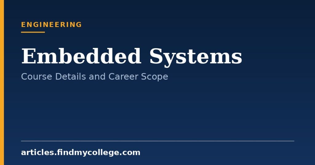 Embedded Systems: Course Details, Eligibility and Career Options