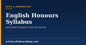 English Honours Syllabus: Semester Wise Subjects and Course Structure