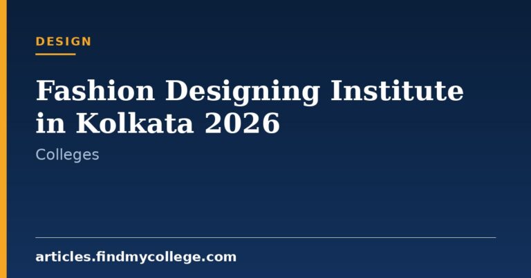 Fashion Designing Institutes in Kolkata 2026: Admission & Fees