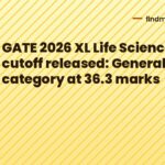 GATE 2026 XL Life Sciences cutoff released: General category at 36.3 marks