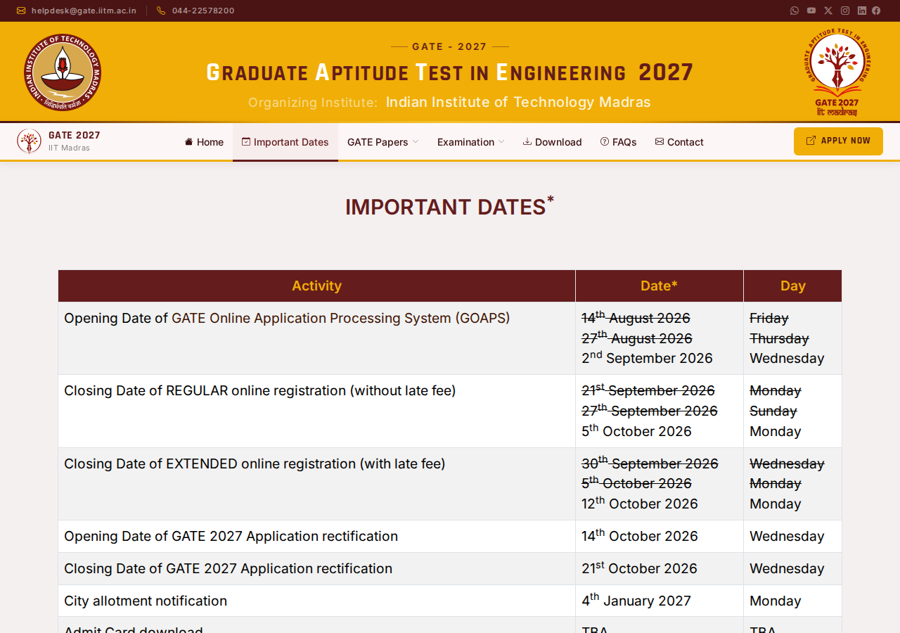 Official notification screenshot