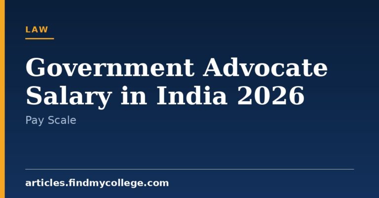 Government Advocate Salary 2026: Monthly Pay Scale and Allowance