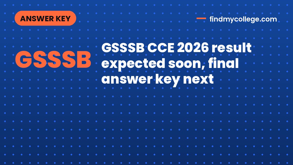 GSSSB CCE 2026 result expected soon, final answer key next