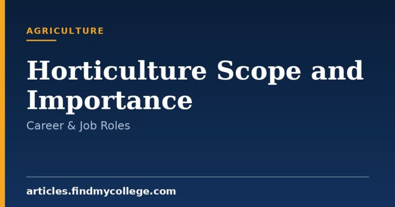 Horticulture Scope and Career Opportunities in India