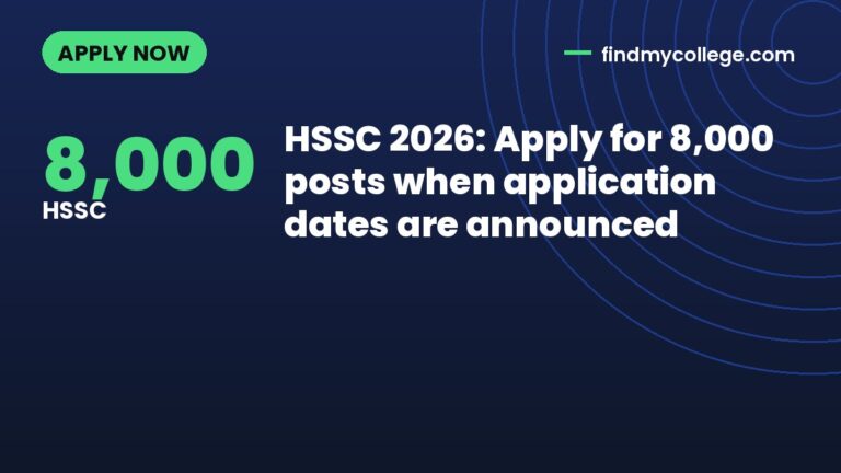 HSSC 2026: Apply for 8,000 posts when application dates are announced
