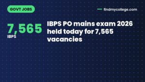 IBPS PO mains exam 2026 held today for 7,565 vacancies