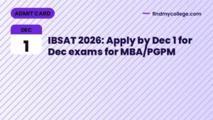IBSAT 2026: Apply by Dec 1 for Dec exams for MBA/PGPM