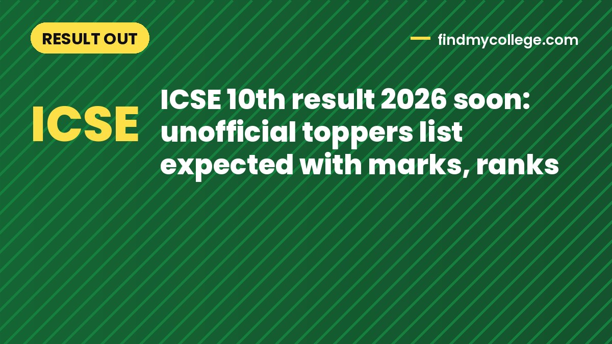 ICSE 10th result 2026 soon: unofficial toppers list expected with marks, ranks