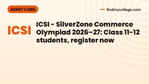 ICSI - SilverZone Commerce Olympiad 2026–27: Class 11-12 students, register now