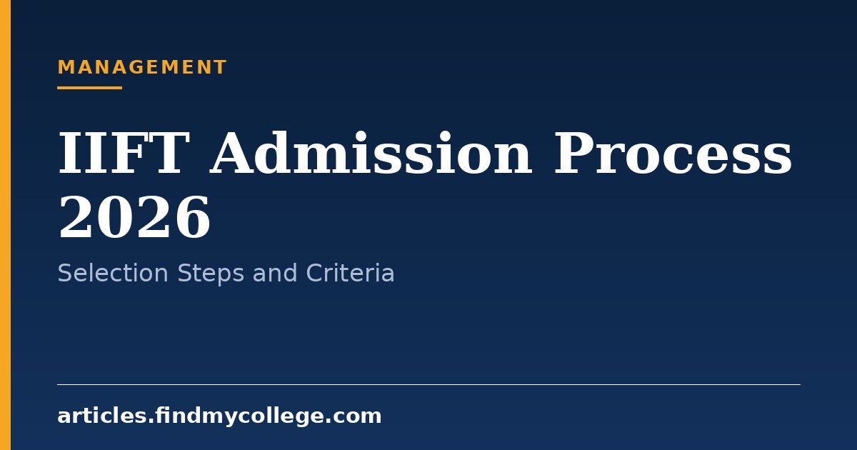 IIFT Admission Process 2026: Eligibility and Selection Criteria