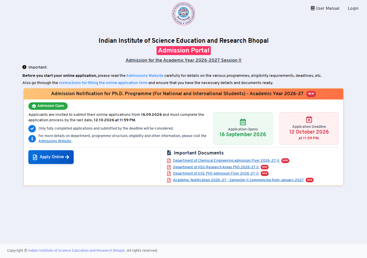 Official notification screenshot
