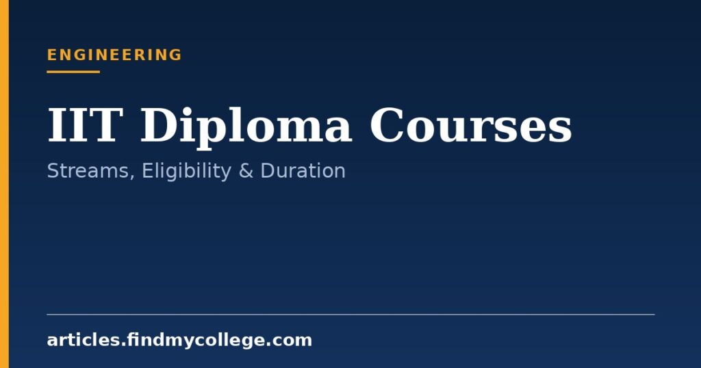 IIT Diploma Courses: Online and On-Campus Technical Programs