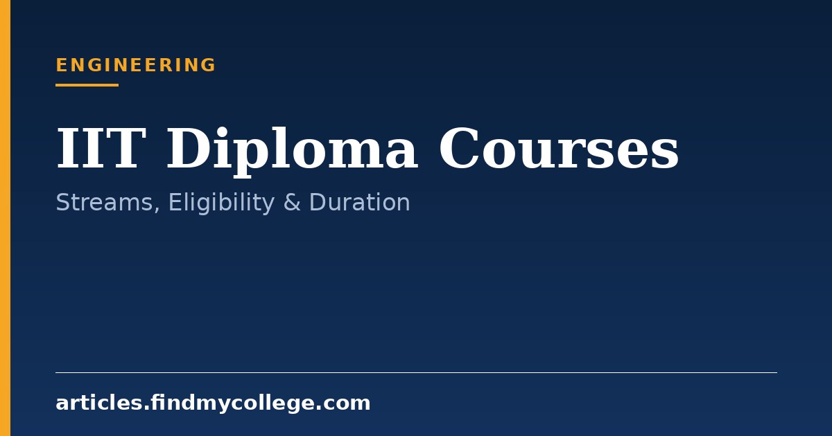 IIT Diploma Courses: Online and On-Campus Technical Programs