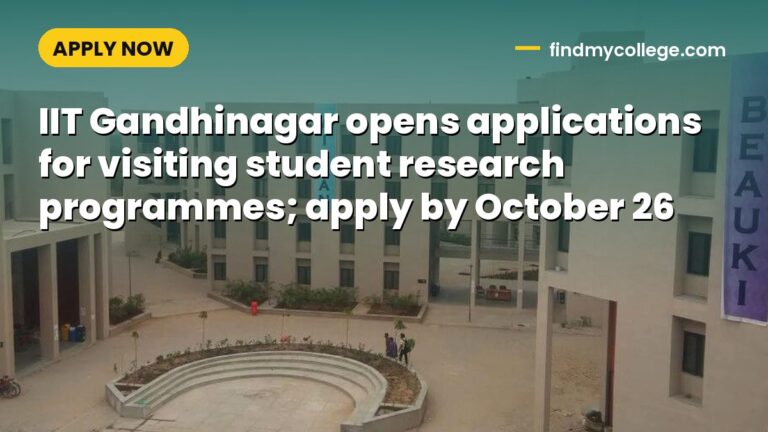IIT Gandhinagar opens applications for visiting student research programmes; apply by October 26