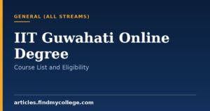 IIT Guwahati Online Degree: Available Programs and Eligibility