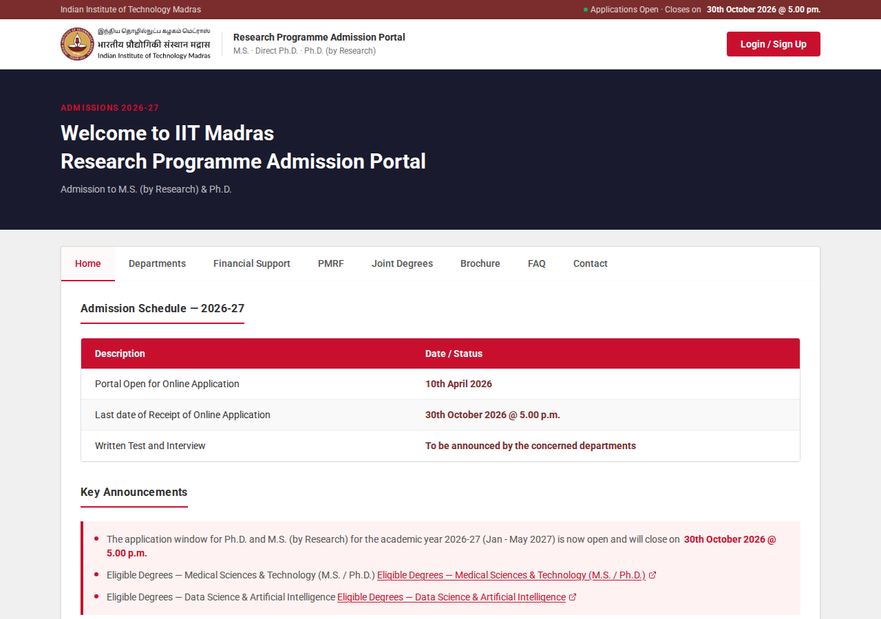 Official notification screenshot