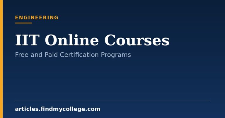 IIT Online Courses: Certificates, Eligibility and Enrolment